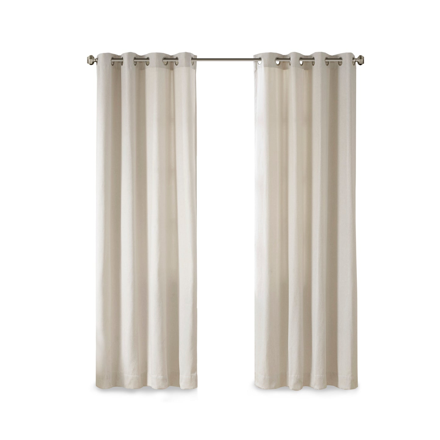 Madison Park Solid Piece Dyed Grommet Top Curtain Panel