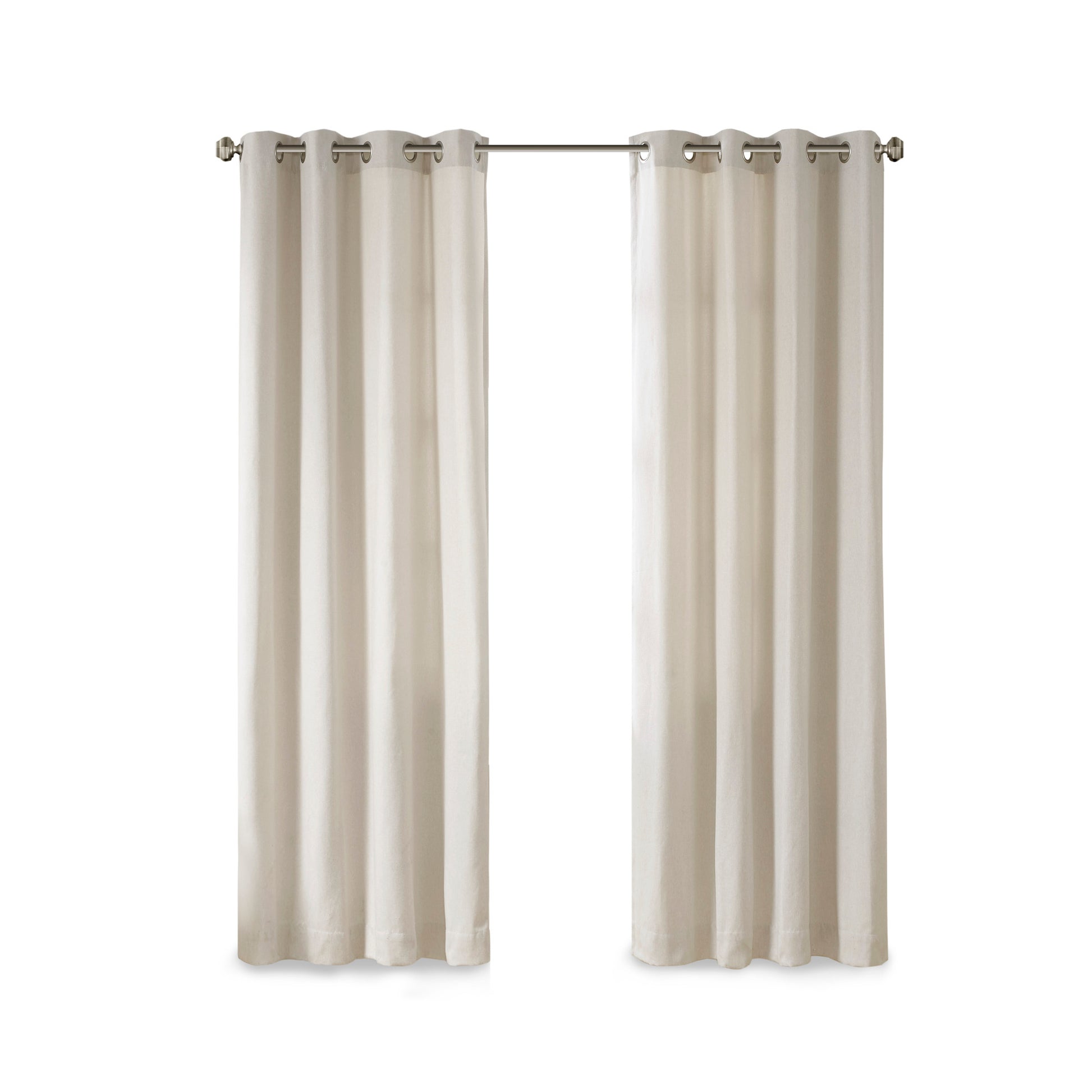 Madison Park Solid Piece Dyed Grommet Top Curtain Panel