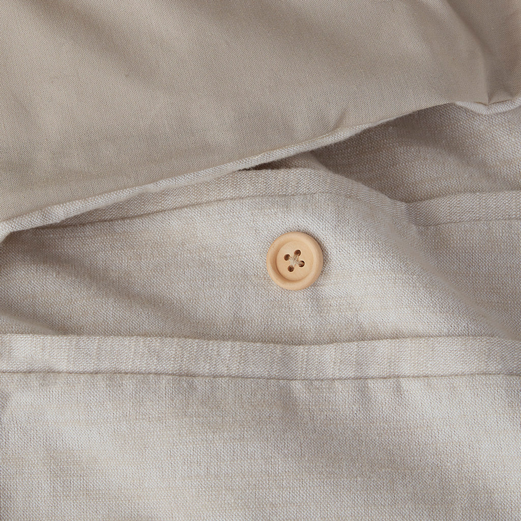 Dover 3 Piece Organic Cotton Oversized Duvet Cover Set