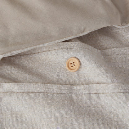 Dover 3 Piece Organic Cotton Oversized Duvet Cover Set