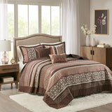 Princeton 5 Piece Reversible Jacquard Bedspread Set