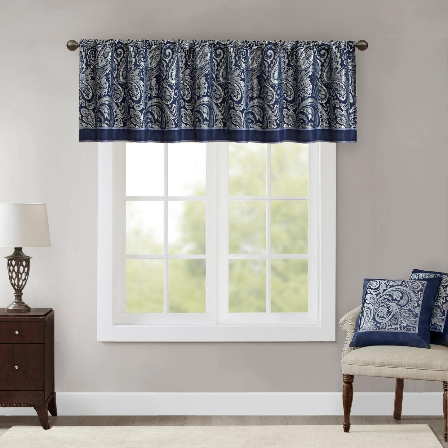Madison Park Jacquard Window Valance