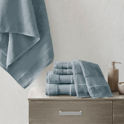 Madison Park Signature Cotton 6 Piece Bath Towel Set