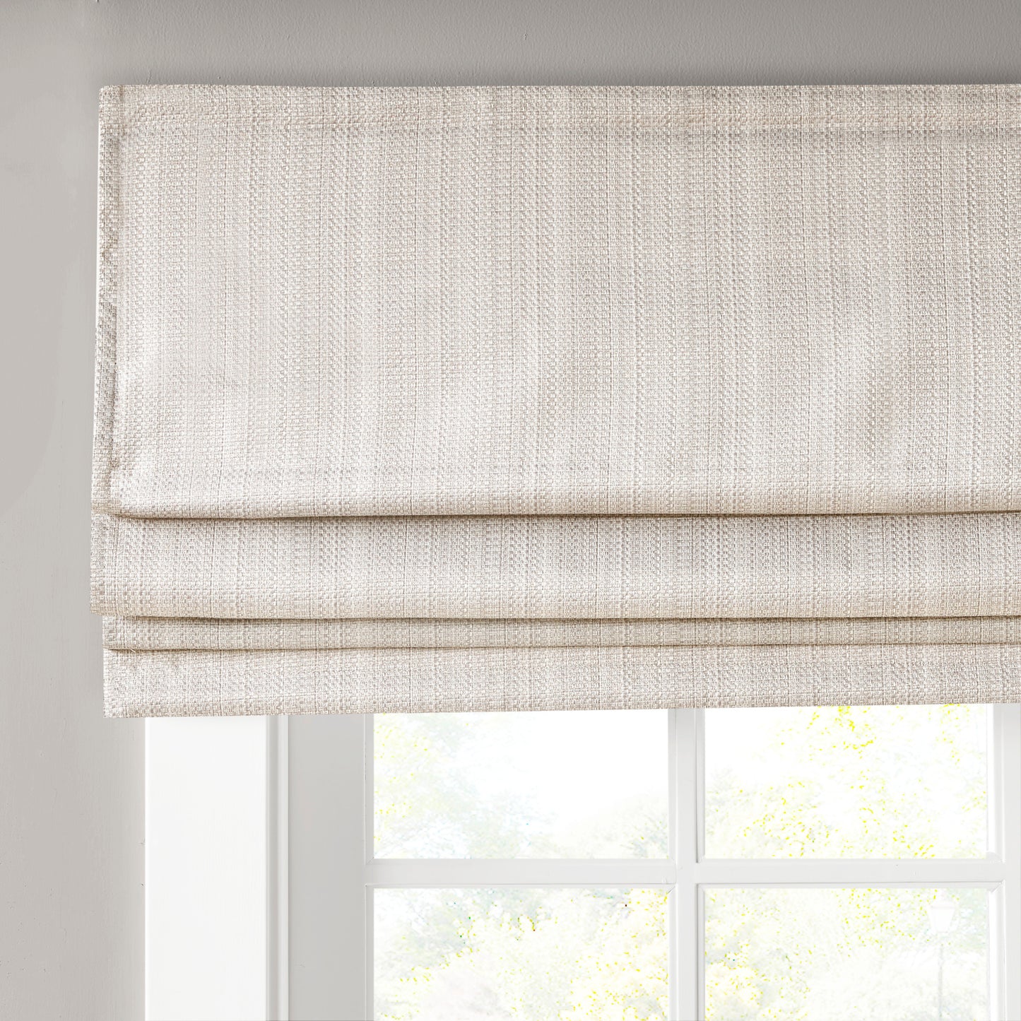 Madison Park Basketweave Room Darkening Cordless Roman Shade