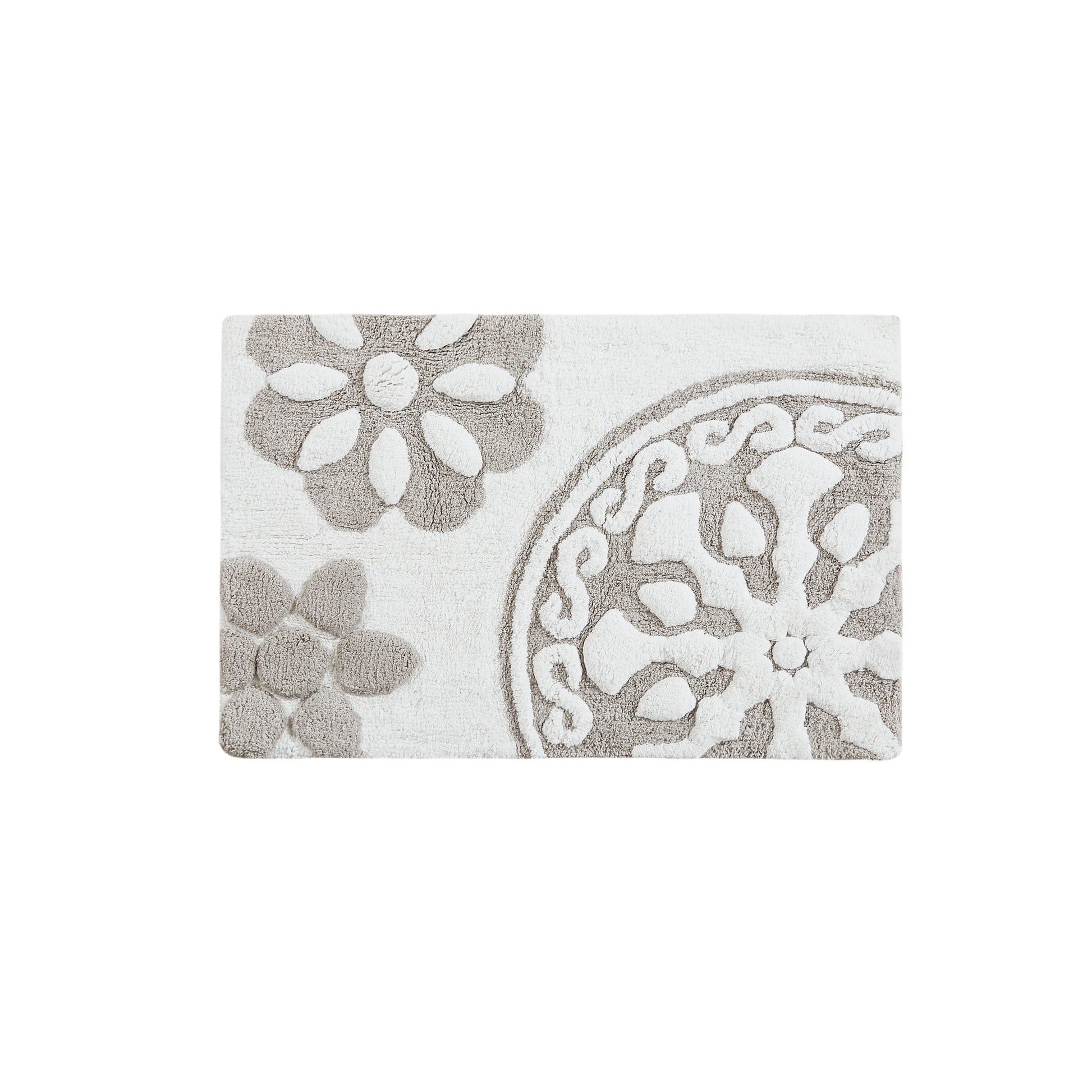 Madison Park Medallion Cotton Tufted Bath Rug