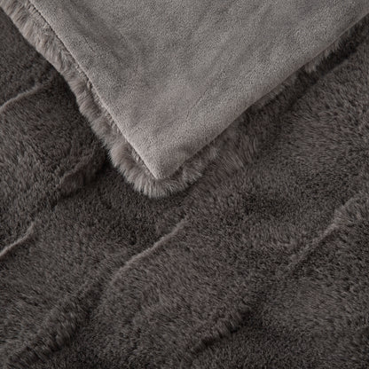Madison Park Faux Fur Throw