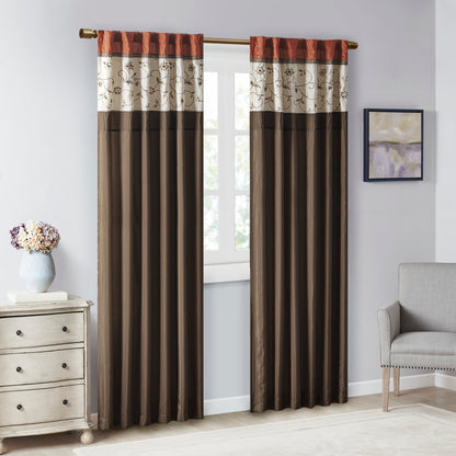 Madison Park Embroidered Curtain Panel