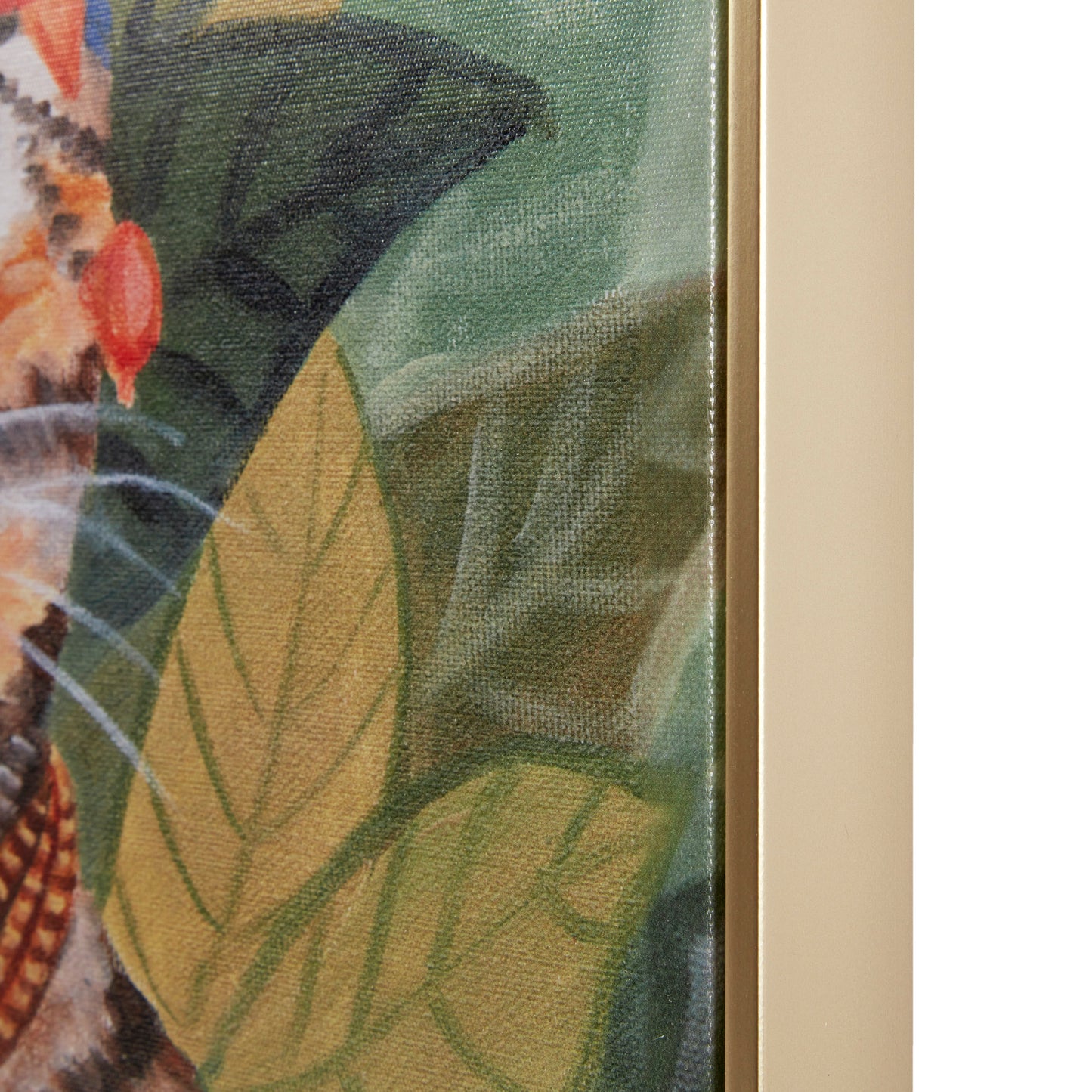 Madison Park Bohemian Cat In Forest Framed Canvas Wall Art