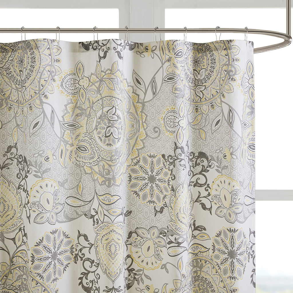 Madison Park Printed Cotton Shower Curtain