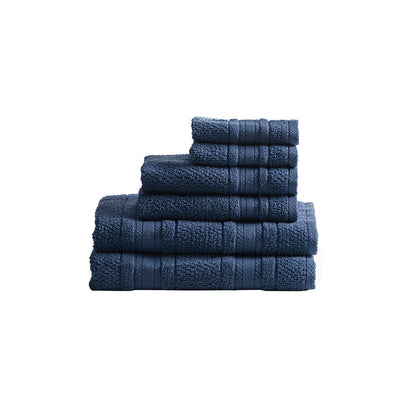 Madison Park Essentials Super Soft Cotton Quick Dry Bath Towel 6 Piece Set