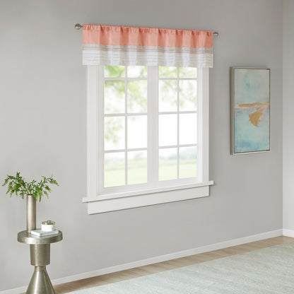 Madison Park Polyoni Pintuck Valance