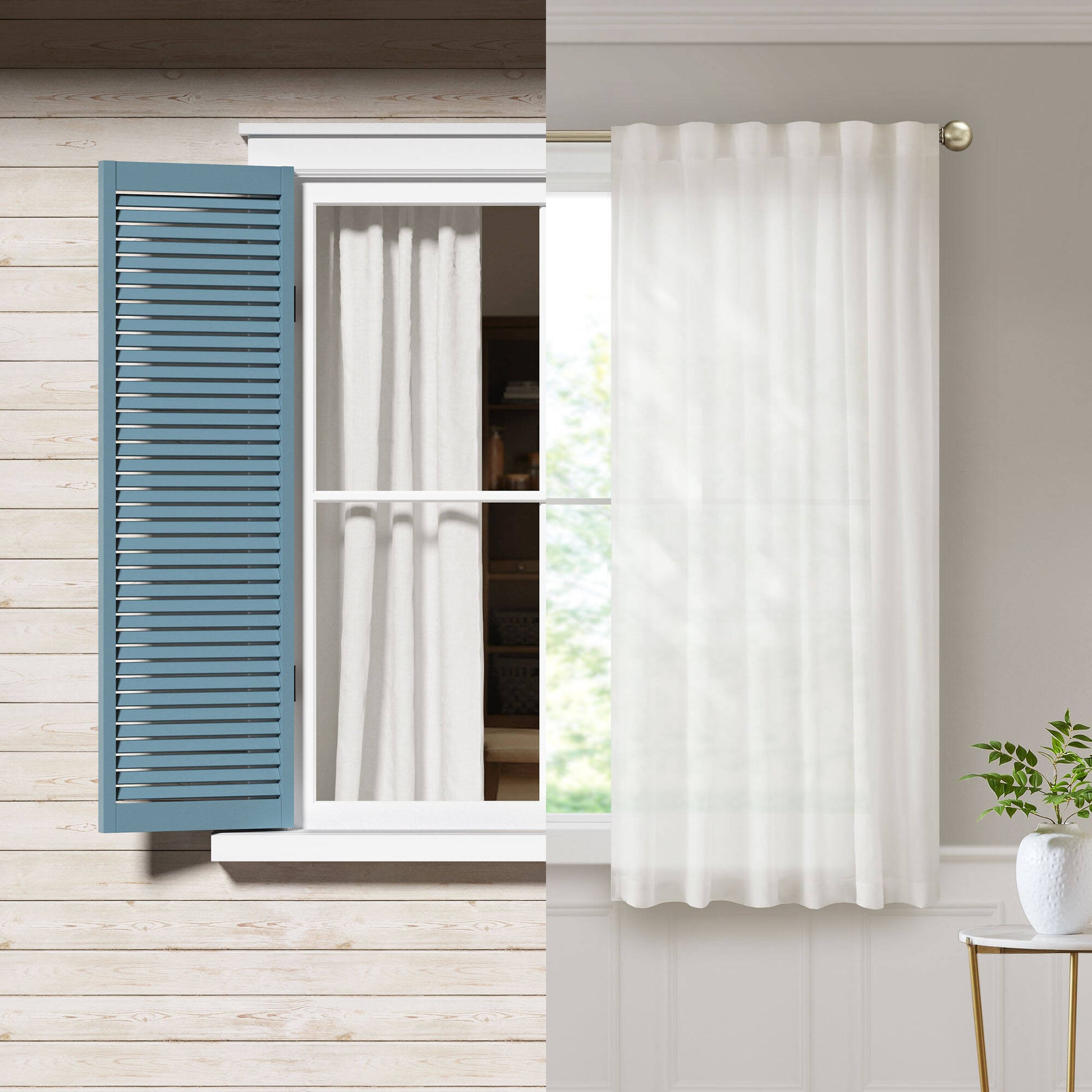 Madison Park Rod Pocket with Back Tab Privacy Curtain Pair