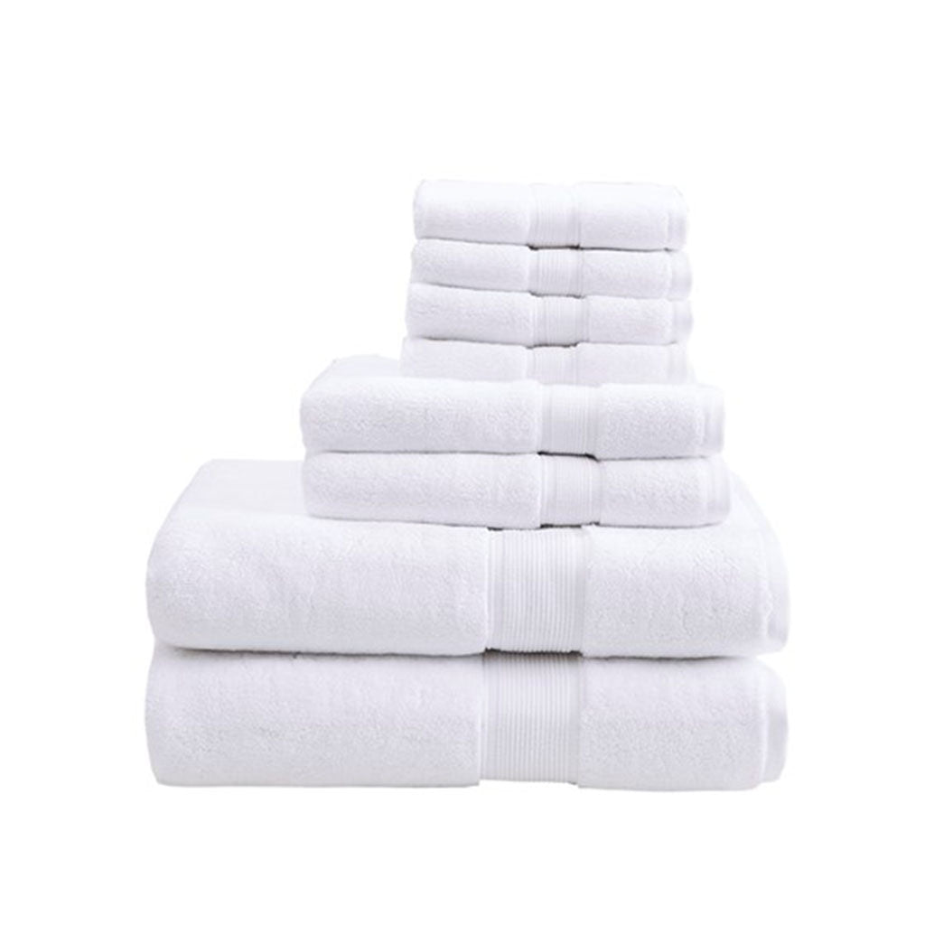 Madison Park Signature 100% Cotton 8 Piece Antimicrobial Towel Set