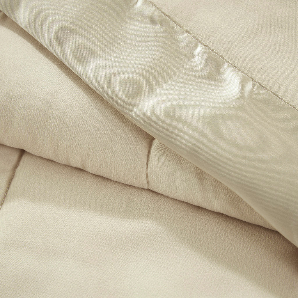 Madison Park Lightweight Down Alternative Blanket with Satin Trim