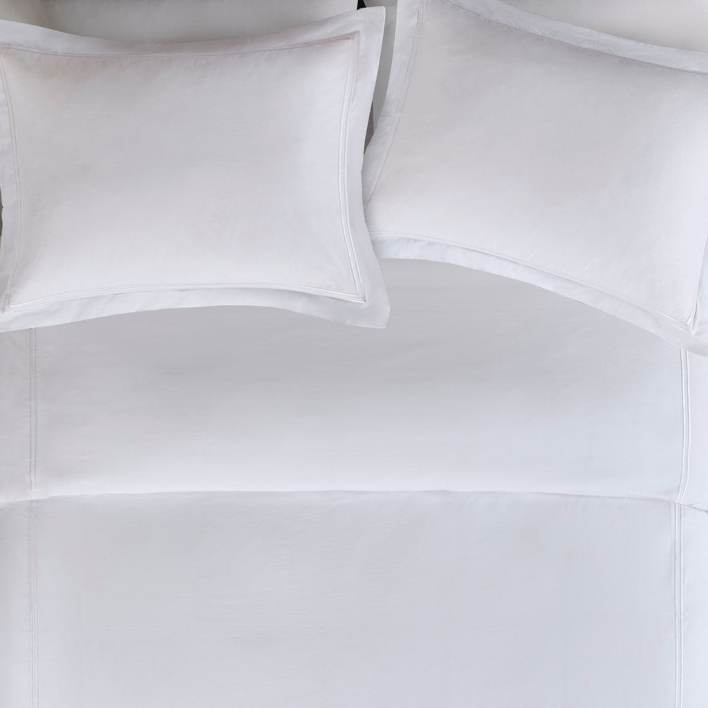 Madison Park Signature 100% Cotton Sateen Embroidered Duvet Cover Set