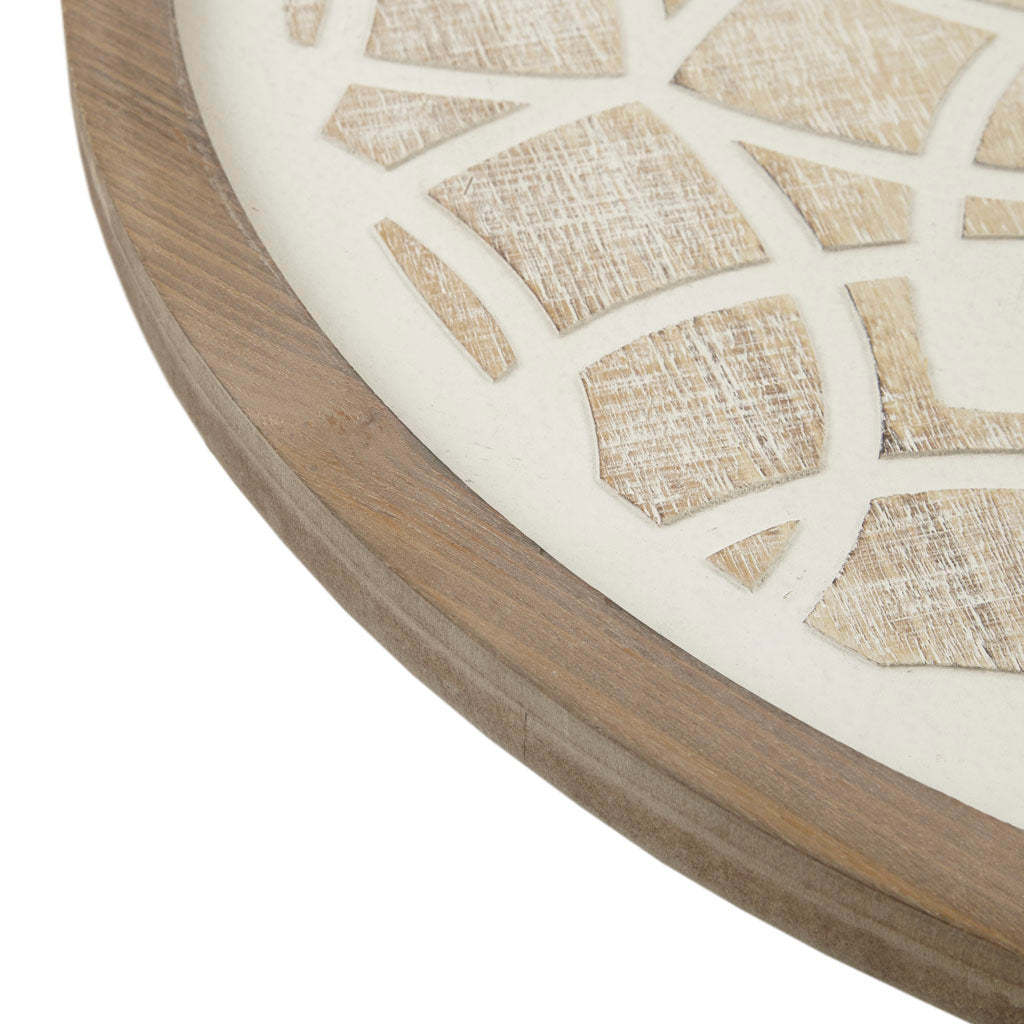 Madison Park Round Two-tone Medallion Wall Decor