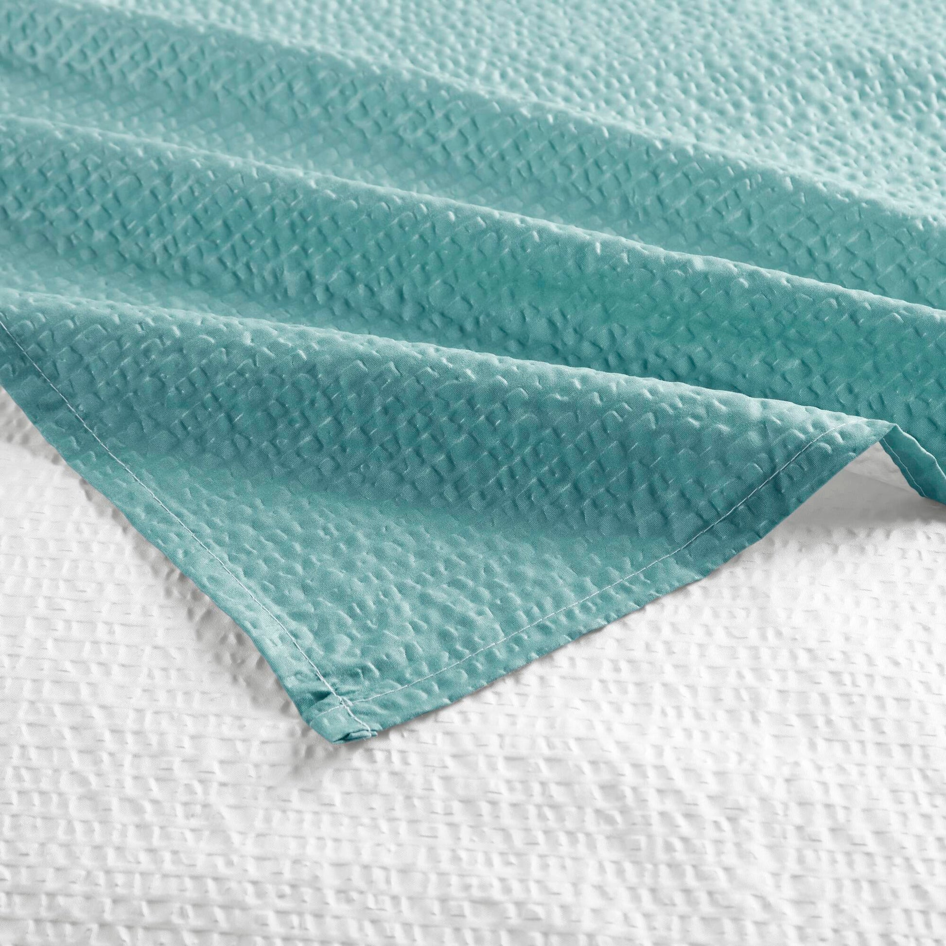 Madison Park Ombre Printed Seersucker Shower Curtain