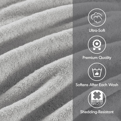 Madison Park Signature 800GSM Ultra-Soft 100% Cotton Absorbent Towel Set