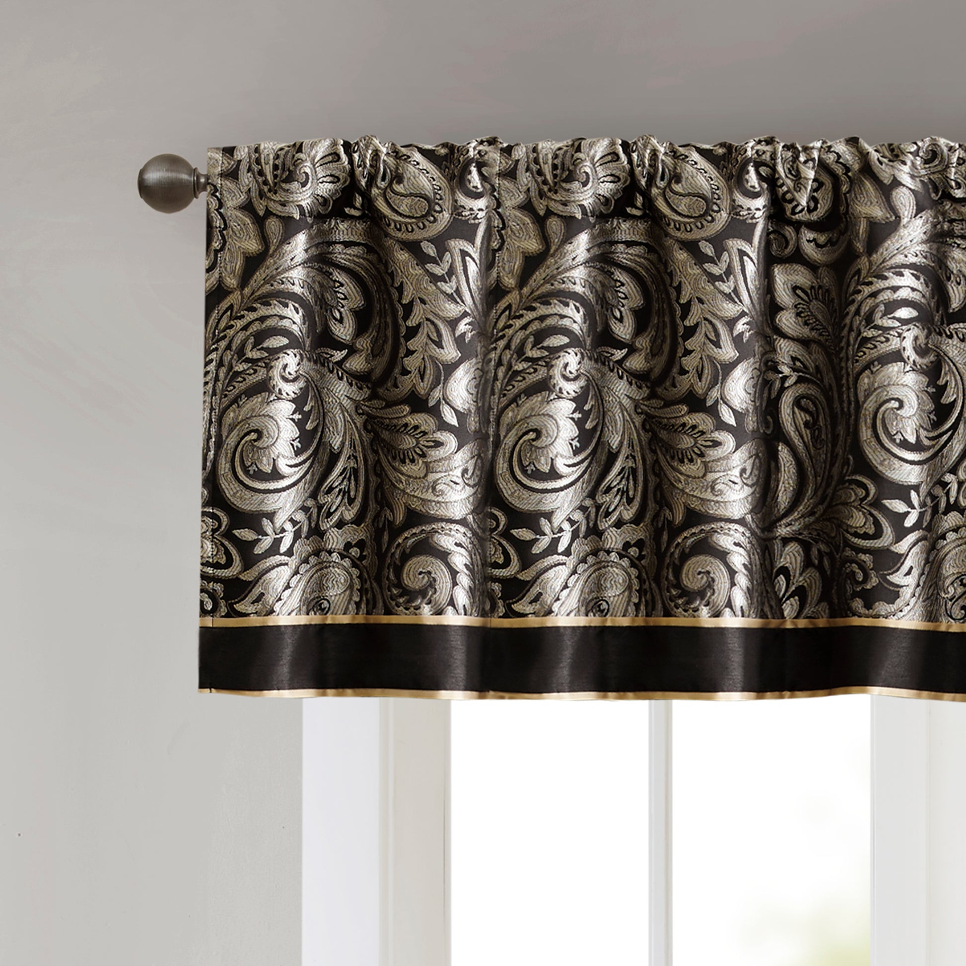 Madison Park Jacquard Window Valance