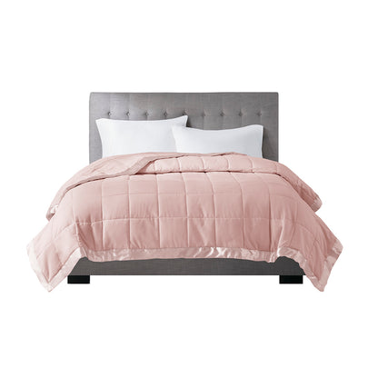 Madison Park Lightweight Down Alternative Blanket with Satin Trim