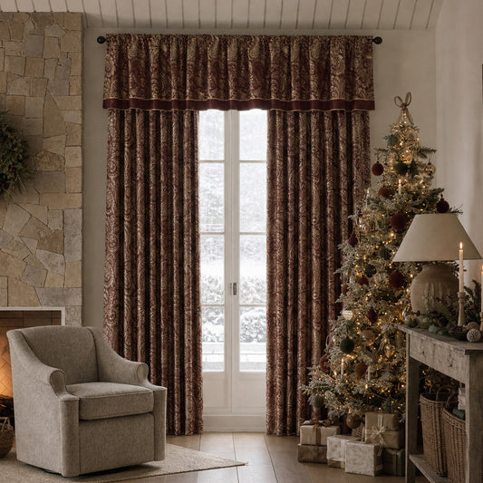 Aubrey Jacquard Curtain Panel Pair