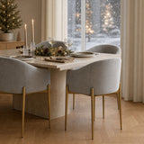 Sheraton Tufted Low Back Upholstered Arm Dining Chair (Pack of 2)