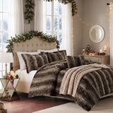 Zuri 4-Piece Faux Fur Comforter Set