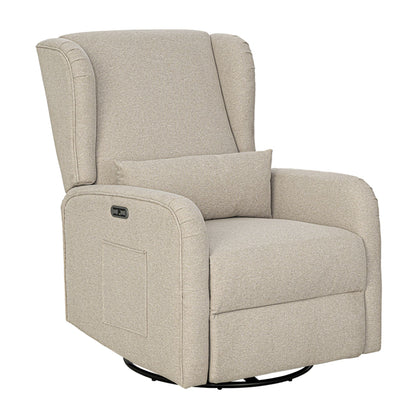 Candace Power Recliner 3-in-1 with Swivel, Glider, Charging Station