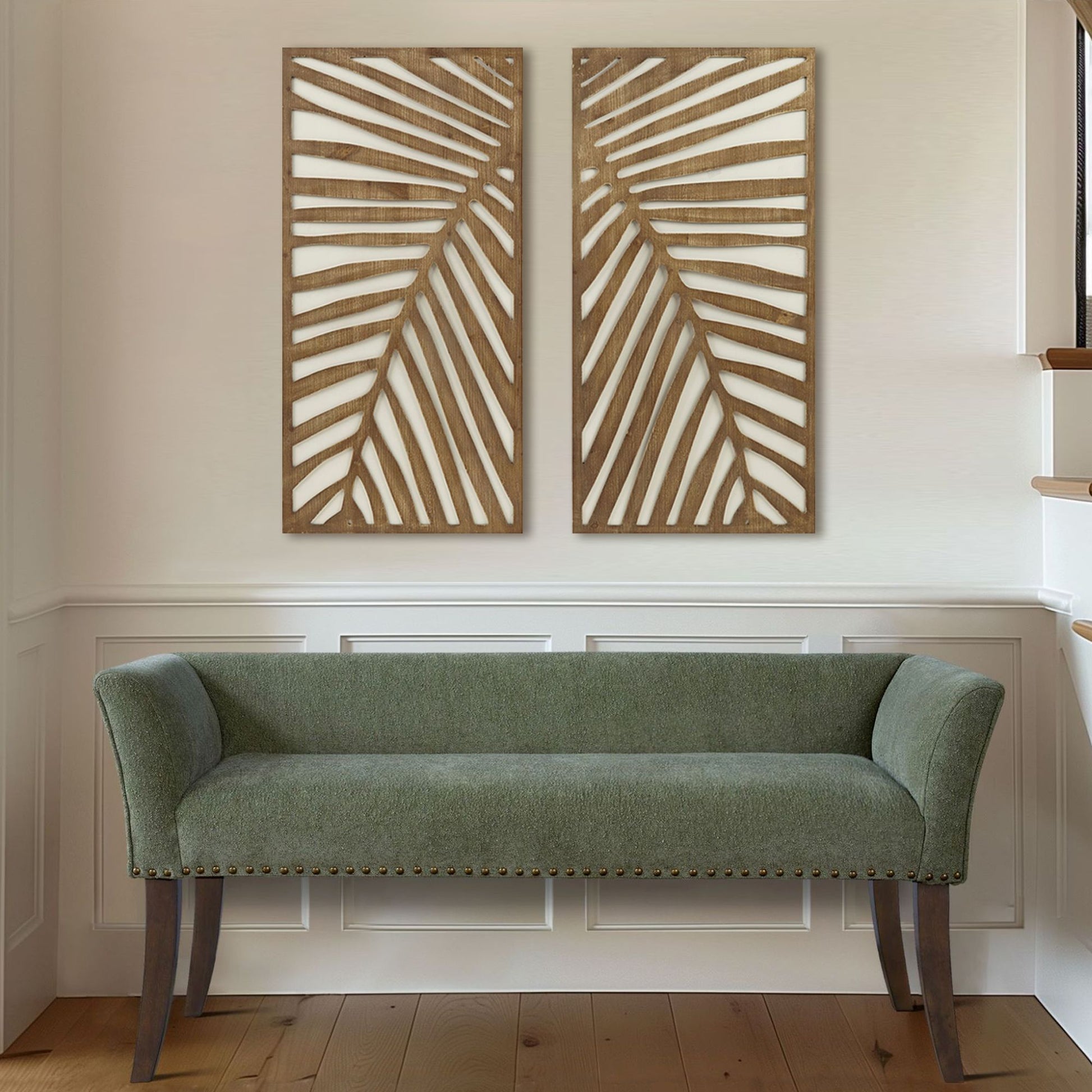 Madison Park Two-tone 2-piece Wood Panel Wall Decor Set