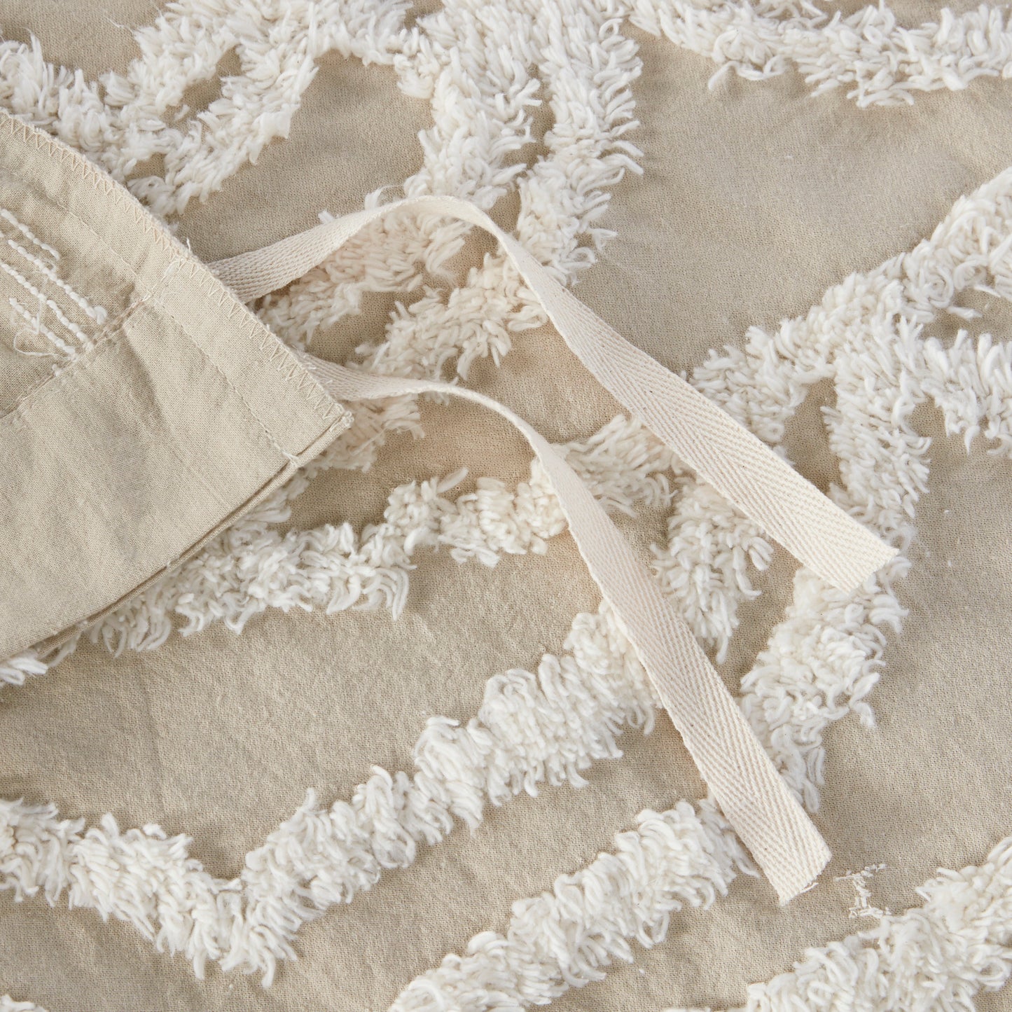 Madison Park 3 piece Tufted Cotton duvet cover set
