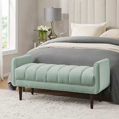 Madison Park Upholstered Modern Accent Bench