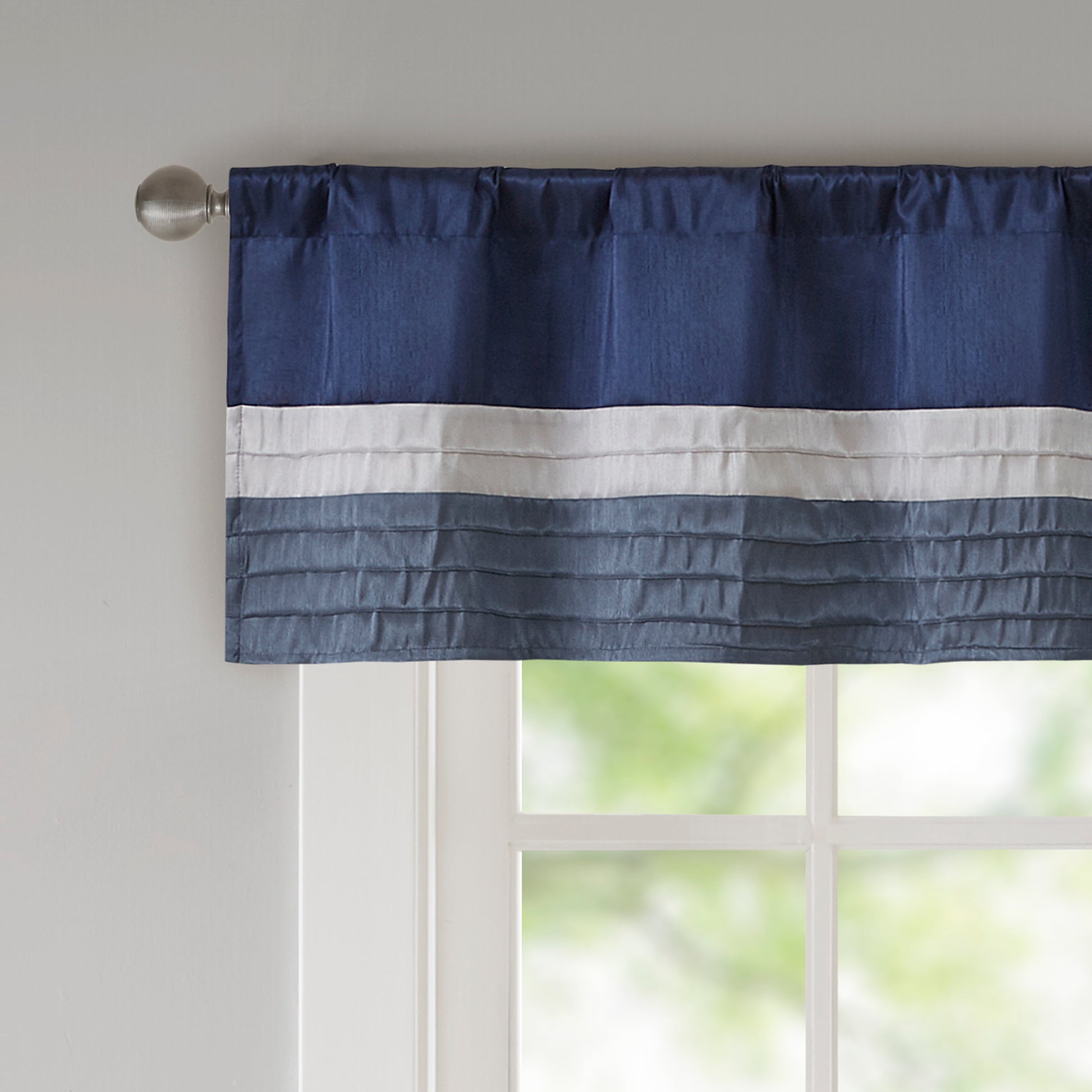 Madison Park Polyoni Pintuck Window Valance