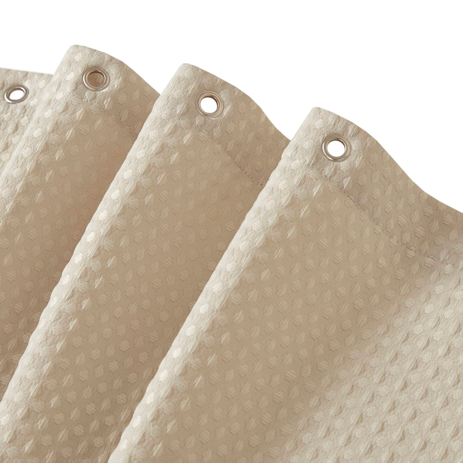 Madison Park Waffle Shower Curtain