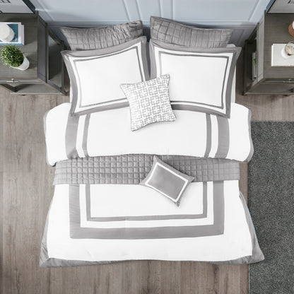 Madison Park 8 Piece Comforter and Quilt Set Collection
