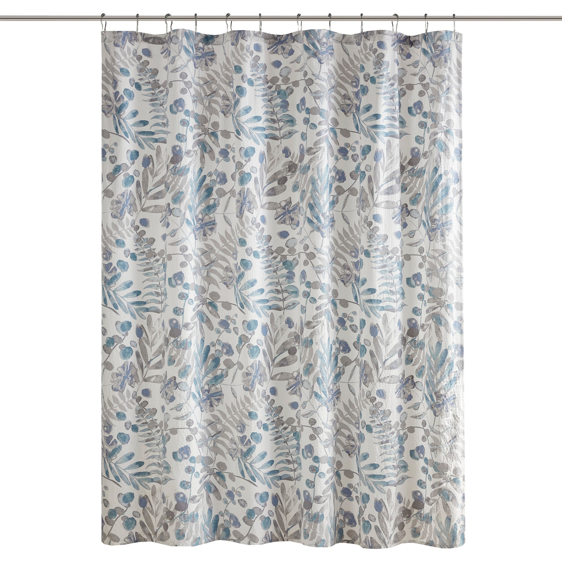 Madison Park Printed Seersucker Shower Curtain
