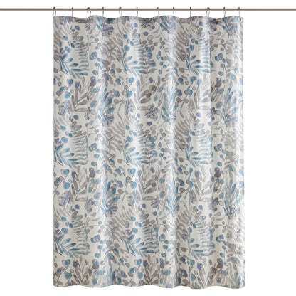 Madison Park Printed Seersucker Shower Curtain