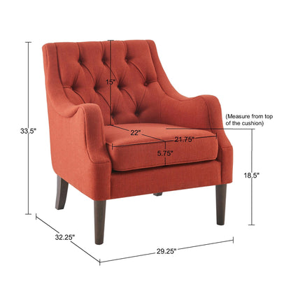 Madison Park Button Tufted Accent Chair