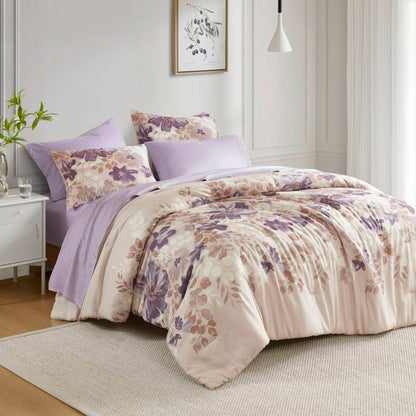 Madison Park Essentials Floral Comforter Set with Bed Sheets