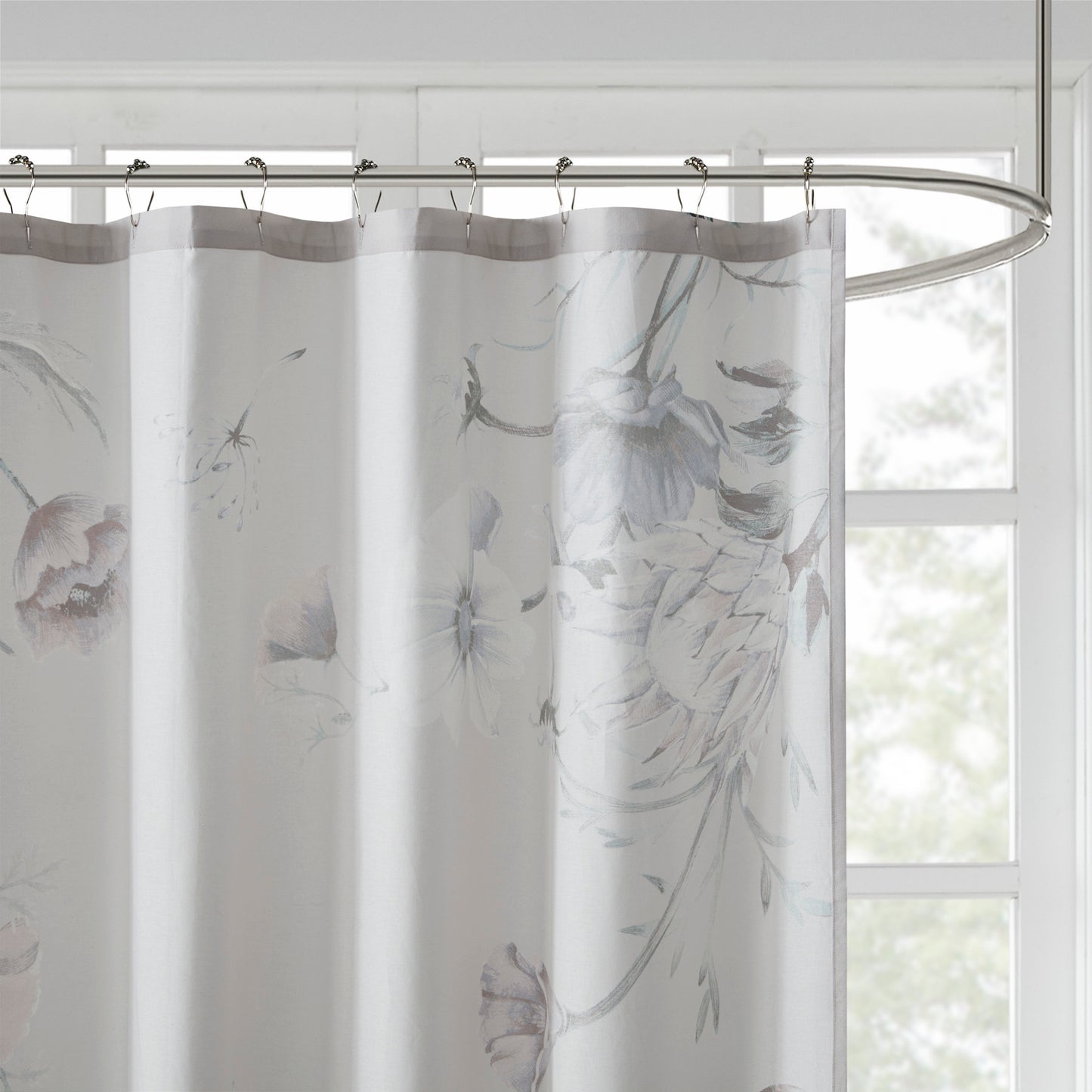 Madison Park Printed Cotton Shower Curtain