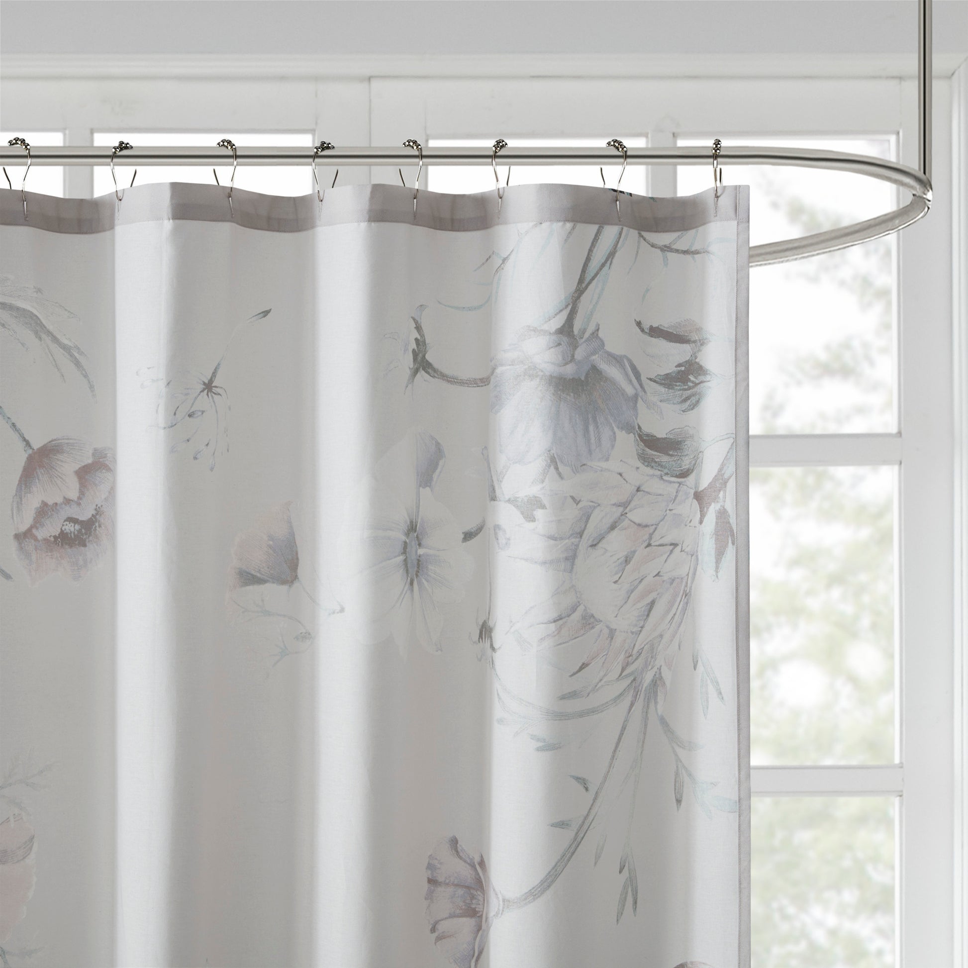 Madison Park Printed Cotton Shower Curtain