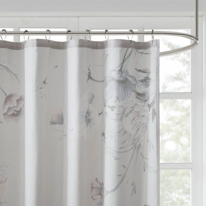 Madison Park Printed Cotton Shower Curtain