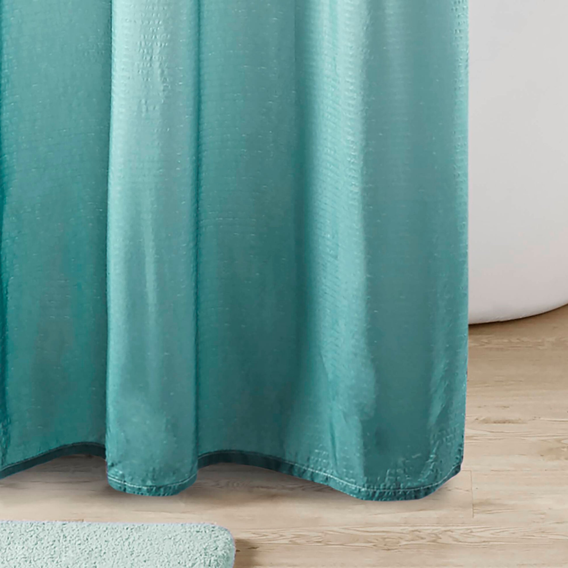 Madison Park Ombre Printed Seersucker Shower Curtain