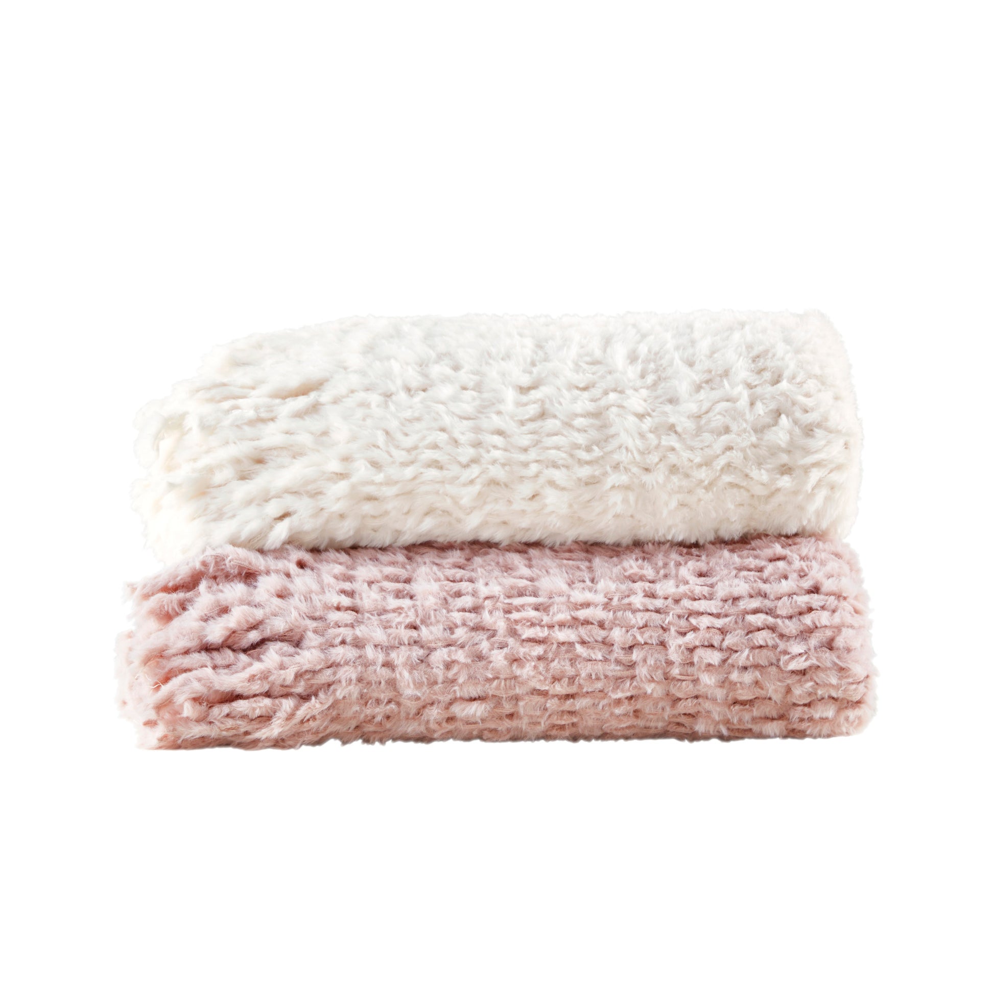 Madison Park Faux Fur Throw with Fringe
