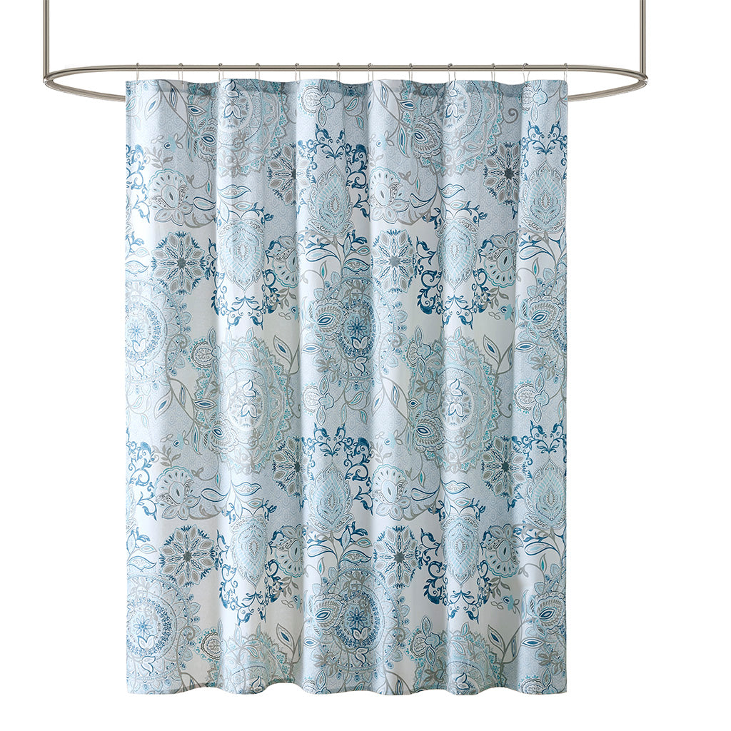 Madison Park Printed Cotton Shower Curtain