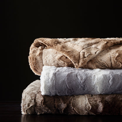 Madison Park Faux Fur Oversized Bed Throw