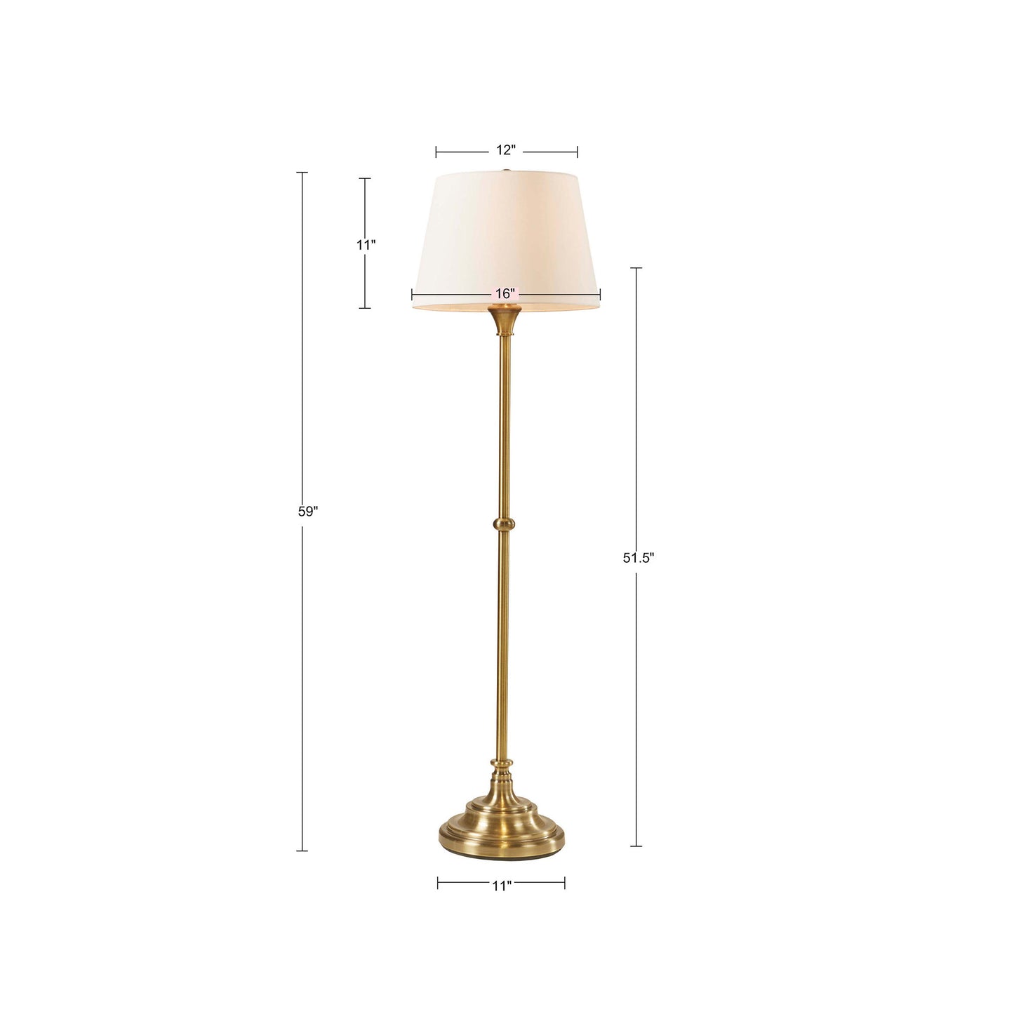 Hampton Hill Floor Lamp 59"H