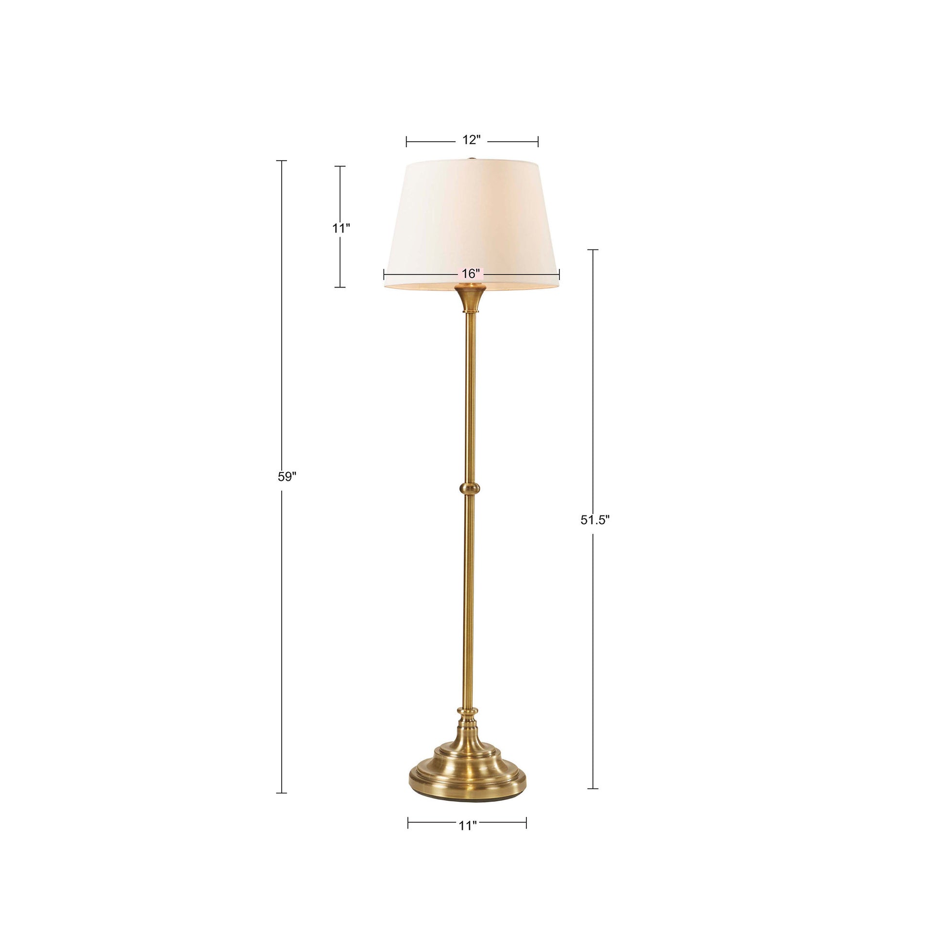 Hampton Hill Floor Lamp 59"H