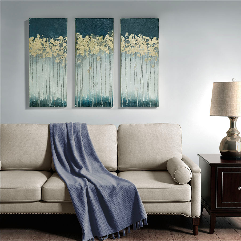 Madison Park Gold Foil Abstract 3-piece Canvas Wall Art Set