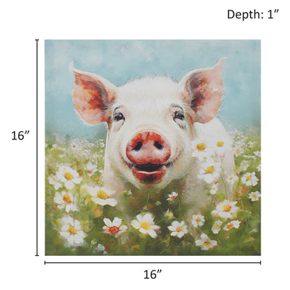 Madison Park Pig Canvas Wall Art