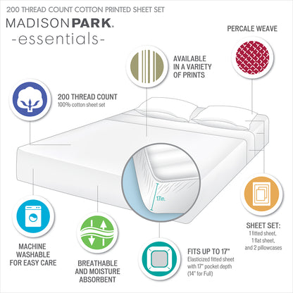 Madison Park Essentials Sheet Set